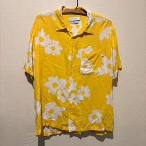 Urban Outfitters Viscose Floral Button Down